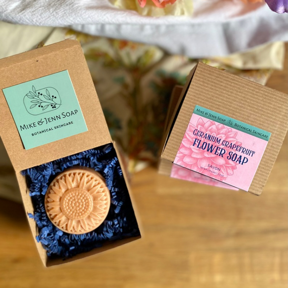 Geranium Grapefruit Flower Soap