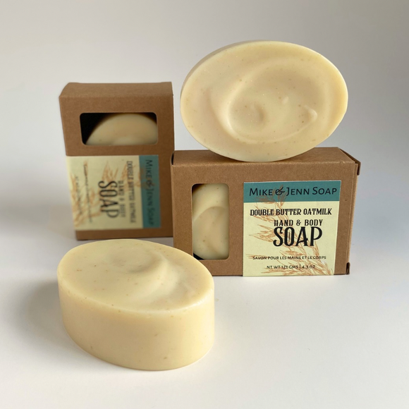 double butter oatmilk soap