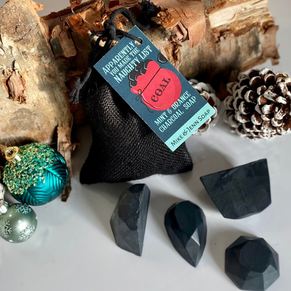 Naughty List Mint & Orange Charcoal Soap - Limited Holiday Edition