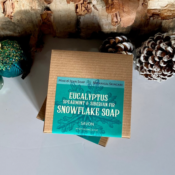 Eucalyptus Spearmint & Siberian Fir Snowflake Soap - Limited Holiday Edition