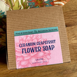 Geranium Grapefruit Flower Soap