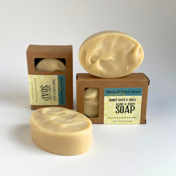 honey, oats & shea body soap